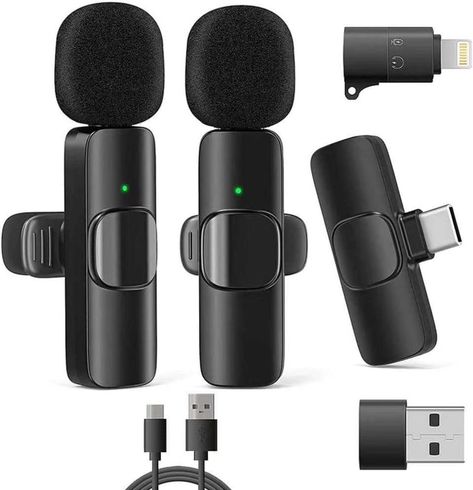 1 Drag 2 Clip-on Small Portable Lapel Lavalier Wireless Microphone For Podcast Recording - Buy Wireless Microphone,Wireless Lavalier Microphone,Karaoke Microphone Product on Alibaba.com Phone Microphone, Mini Microphone, Android Laptop, Ipad Laptop, Mini Laptop, Lavalier Microphone, Vlog Youtube, Wireless Microphone, Pc Portable