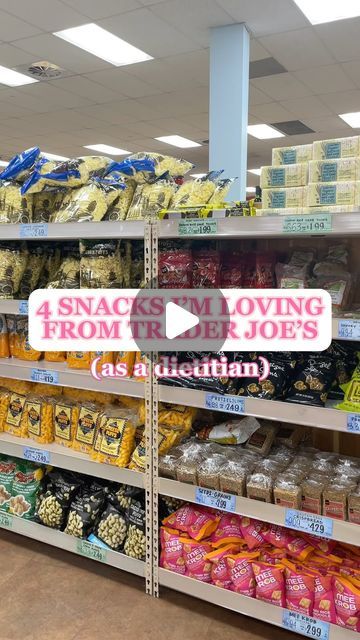 Cassandra Lepore, MS, RD | Dietitian on Instagram: "4 snacks I’m loving from @traderjoes and why as a registered dietitian: 1. Organic Popcorn with Olive Oil 2. Organic Dark Chocolate Half-Coated Rice Cake Thins 3. Dark Chocolate Bamba Snacks 4. Quinoa and Black Bean Infused Tortilla Chips #dietitian #dietitianeats #traderjoes #snack #balancedsnacks #snackideas #traderjoe #traderjoeshaul #traderjoesproducts #traderjoesfinds #traderjoesmusthaves #groceryshopping #registereddietitian #healthyeating #nutritionist #nutritionisttips #dietitiantips #groceryhaul #groceryshoppingtips" Healthy Trader Joe’s Snacks, Trader Joe Snacks, Trader Joe’s Snacks, Healty Meals, Trader Joes Snacks, Trader Joe's Products, Grocery Haul, On The Go Snacks, Registered Dietitian