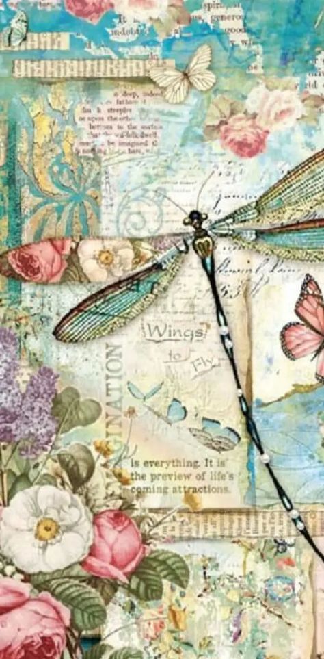 Paper Dragonflies, Dragonfly Wallpaper, Decoupage Rice Paper, Rice Paper Decoupage, Fantasy Decor, Dragonfly Art, Paper Embroidery, Decoupage Paper, Rice Paper