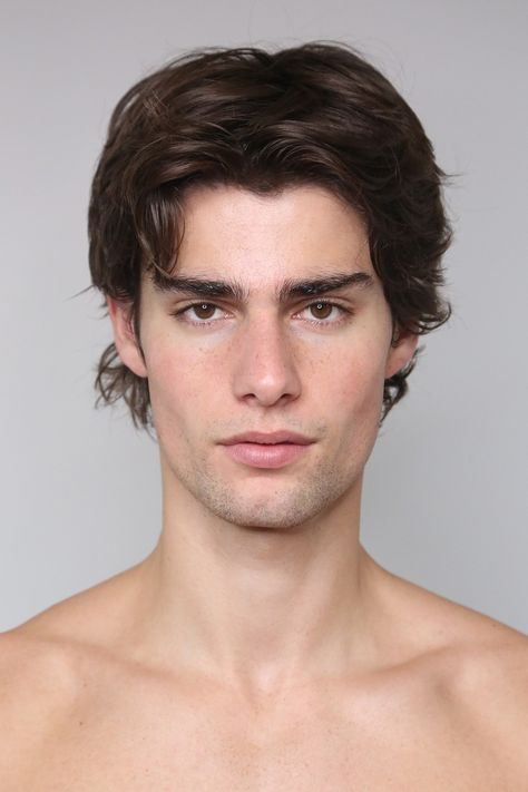 Soul Artist Management - New York Model & Talent Management Agency - CORRADO MARTINI - Gentlemen - New Faces Masculine Man Reference, Men Front Face, Male Face Shapes Reference, Mens Face Reference, Face Reference Men, Model Face Male, Mens Face Drawing, Front Face Reference Male, Mens Face Shapes