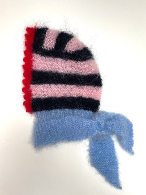 Super Soft Handmade Knitted Mohair Stripy Bonnet Hood Hat - Etsy Hood Hat, Mohair Yarn, Mode Inspo, Handmade Knitting, Knitting Inspiration, Crochet Designs, Knit Patterns, Knitting Projects, Crochet Projects