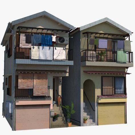 Small Apartment Design Exterior, Thai Apartment Building, City Apartments Exterior, Cute Apartment Building, Subdivision Homes Philippines, Apartment Exterior Aesthetic, Buildings Japanese, Small Apartment Exterior, Korean Apartment Exterior