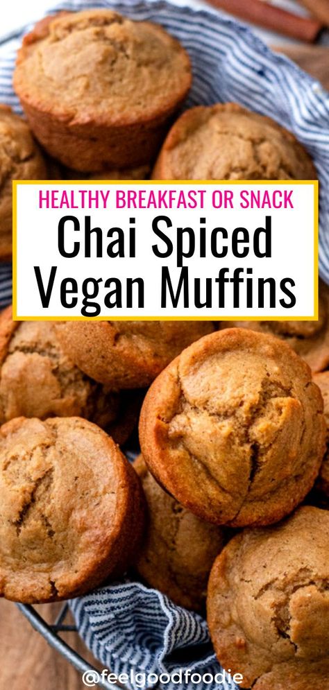 Vegan Muffin Recipe, Vegan Baked Goods, Vegan Muffin, Delicious Healthy Breakfast, Muffins Chocolate, Applesauce Muffins, Muffins Vegan, Vegan Baking Recipes, Yummy Healthy Breakfast