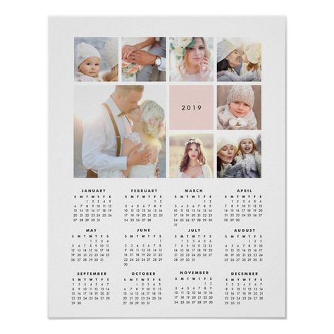 Calendar With Photos, Collage Calendar, Custom Photo Calendar, Collage Layout, Graphic Design Magazine, 달력 디자인, Instagram Square, Calendar Poster, Calendar Book