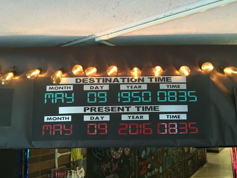 Time Travel Party Decorations, Time Travel Decorations, Decades Day Spirit Week, Travel Party Decorations, Homecoming Hallways, Decade Party, Post Prom, Homecoming Floats, Prom Dance