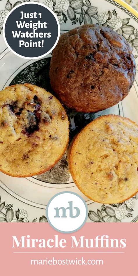 Miracle Muffins, Weight Watchers Muffins, Weight Watchers Meal Plans, Weight Watchers Snacks, Weight Watchers Recipes Desserts, Weight Watchers Smart Points, Weight Watchers Breakfast, Perfect Pancakes, Kodiak Cakes