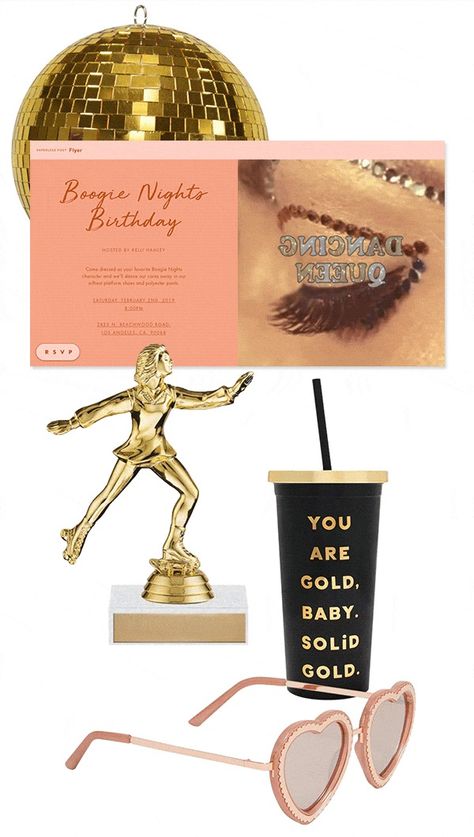 8 Golden Birthday Ideas to Celebrate in Style | Paperless Post 28th Golden Birthday Ideas For Women, Golden Birthday Ideas, Golden Birthday Party, Golden Bday, Golden Birthday Cakes, 21 Bday, Golden Birthday Parties, Goodbye Party, Champagne Birthday