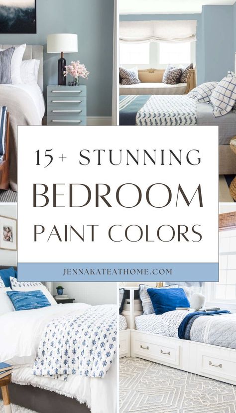 Cozy Bedroom Wall, Bedroom Wall Colour Combination, Bedroom Paint Color Ideas, Blue Bedroom Paint, Bedroom Paint Color, Light Blue Paint Colors, Best Bedroom Paint Colors, Colors For 2024, Bedroom Paint Colors Master