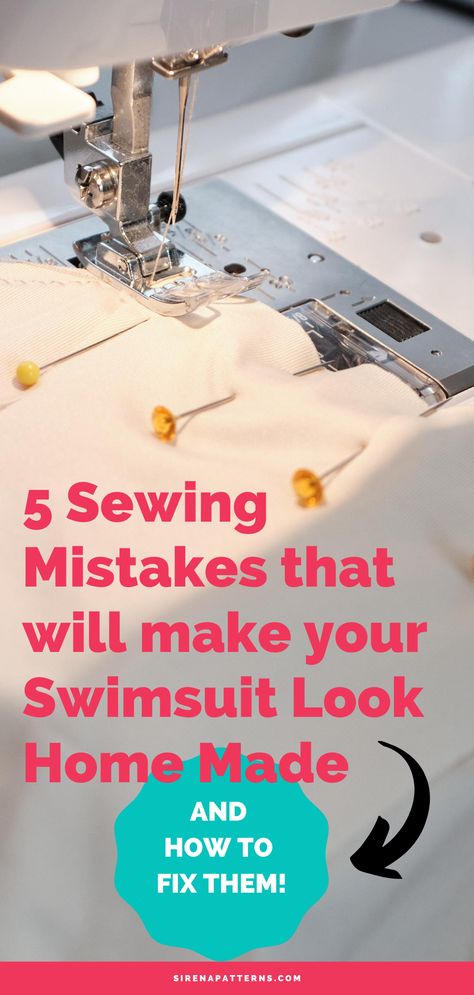 When you think about sewing your own swimwear you dream of a garment that not only fits perfectly but also that looks store bought, not homemade.  Even if you don't have industrial or fancy sewing machines you can make a swimsuit that doesn't look homemade.  Here are some of the mistakes you should avoid when sewing your own swimwear: Sew Bathing Suit, Diy Swimsuit Pattern, Sewing Undies, Swimsuit Patterns, Crown Bag, Sewing Spandex, Swimsuit Sewing Pattern, Sewing Knowledge, Diy Swimwear