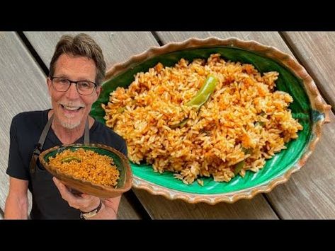 Rick BaylessRed Tomato Rice - Rick Bayless Mexican Sides, Mexican Red Rice, Mexican Homes, Red Rice Recipe, Homemade Chorizo, Raw Rice, Carribean Food, Rick Bayless, Pan Cooking