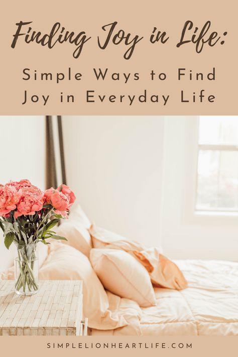 Finding Joy in Life: Simple Ways to Find Joy in Everyday Life