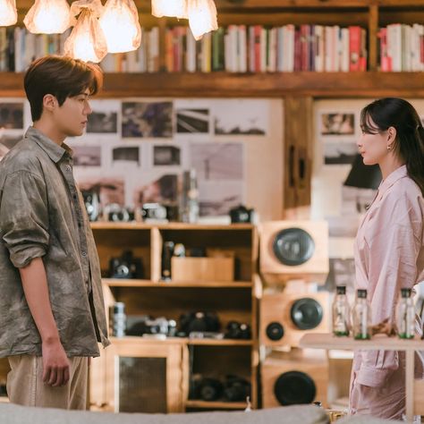 Kdrama Interior, Bright Colored Furniture, Love From Another Star, Hometown Cha Cha, Hometown Cha Cha Cha, Kim Seon Ho, Shin Min Ah, Playful Kiss, Interior Design Process