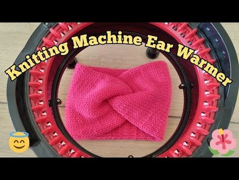 Knit Twisted Ear Warmer - Addi/Sentro Knitting Machine - YouTube Addi Ear Warmer Pattern, Knitting Machine Ear Warmer, Knitting Machine Ear Warmer Pattern, Addi Knitting Machine Projects, Twisted Ear Warmer, Amigurumi Yarn, Addi Knitting Machine, Addi Express, Stitch Ears