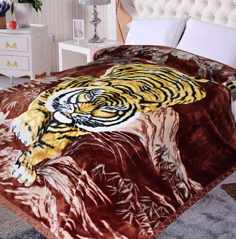 Ultra Plush Korean Tiger Blanket Korean Tiger, Tiger Blanket, Mink Blanket, Crouching Tiger, Heavy Blanket, Thick Blanket, Animal Blanket, Pet Tiger, Velvet Blanket