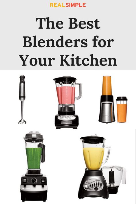 The Best Blender for Your Kitchen | We tested 52 blenders a whirl to find the best.  These five crushed (then frappeed and liquefied) the competition.  See the winners here.  #kitchenappliances #realsimple #musthavekitchengadgets Best Blender, Must Have Kitchen Gadgets, Best Blenders, Hot Soup, Frozen Drinks, Milk Frother, Indian Cooking, Real Simple, Lab