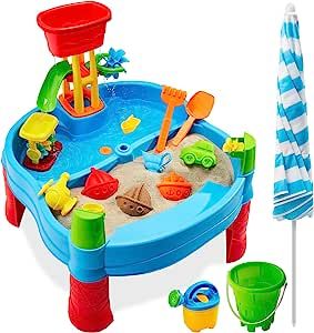 Sand Water Table, Toddler Water Table, Outdoor Toys For Toddlers, Toddler Boy Toys, Faux Olive Tree, Sand And Water Table, Building Tools, Kids Sand, Playset Outdoor