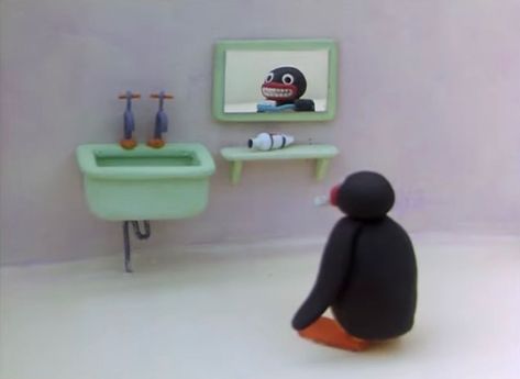 Pingu Memes, Pingu Pingu, Funny Profile Pictures, Cartoon Pics, Stop Motion, Cute Cartoon Wallpapers, Reaction Pictures, Cartoon Wallpaper, Mood Pics