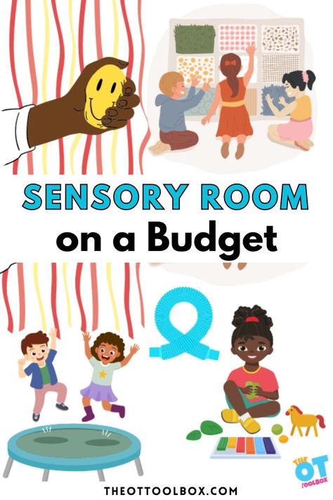 Today’s post on creating a sensory room on a budget is part of a series focusing on sensory rooms. A sensory room is a controlled and intentionally created space that provides multi-sensory resources to support a student’s sensory needs, to enable them to engage in learning. The sensory room is a calming strategy for school, but the price tag can be hefty when you get into specific sensory strategies. That’s where planning a sensory space on a budget comes into play. Home Sensory Room, Calming Room Ideas, Sensory Bedroom, Sensory Area, Sensory Room Equipment, Intervention Activities, Sensory Equipment, Calm Corner, Sensory Swing