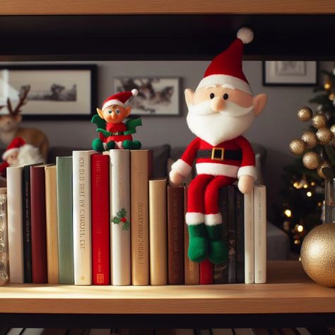 Festive and Literary: Christmas Decorating Ideas for Bookshelves Ideas For Bookshelves, Gardening Crafts, Miniature Christmas Trees, Favorite Novels, Framed Quotes, Christmas Decorating Ideas, Classic Holiday, Book Themes, Holiday Themes