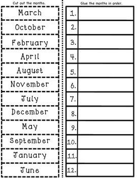 Teaching The Months Of The Year, Months Of The Year Game, Name Of Days, Months Of The Year Activities, Months Activities, First Grade Worksheets, English Worksheets For Kids, 1st Grade Worksheets, English Lessons For Kids