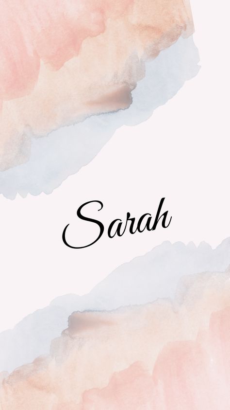 Sara Wallpapers Name, Name Sarah Wallpaper, Sarah Name Art, Sara Name, Sarah Name, Artsy Wallpaper Iphone, Best Wallpaper For Mobile, Cute Bible Verses, Cute Bibles