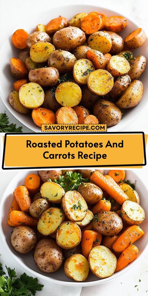 Looking for the perfect side dish to complement your steak dinner? This Roasted Potatoes and Carrots recipe elevates any meal with its savory flavors and crispy textures. Save this delightful side for later and impress your guests with an unforgettable dining experience! Roasted Leeks, Roasted Potatoes And Carrots, Valentines Cake, Potatoes Roasted, Oven Roasted Asparagus, Savory Recipe, Honey Roasted Carrots, Potatoes And Carrots, Oven Baked Chicken Breasts