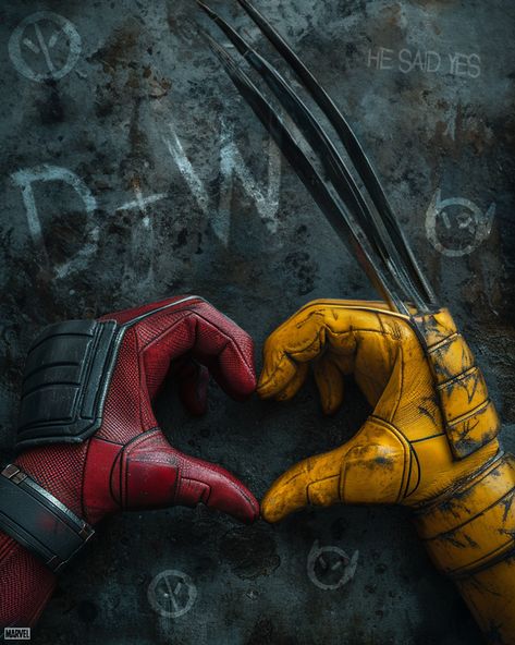 Wolverine Poster, Wolverine Movie, Deadpool Art, Deadpool Movie, Image Spiderman, Valentines Day Poster, The Wolverine, Deadpool Wallpaper, Deadpool 3