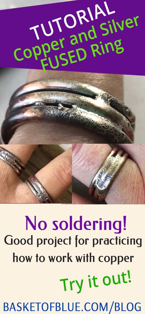 Diy Copper Ring, Wire Rings Ideas, Wire Ring Tutorial, Wire Rings Tutorial, Copper Electroforming, Unique Sterling Silver Jewelry, Silver Wire Rings, Jewelry Hacks, Soldered Jewelry