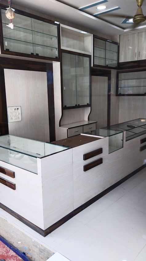 Kirana Store Design Counter, Modern Cash Counter Design Retail Shops, Jewellery Counter Design, Sofa Frame Construction, Store Counter Design, Luxury Room Design, Bad Room Design, Construction Bedroom, Shop Counter Design