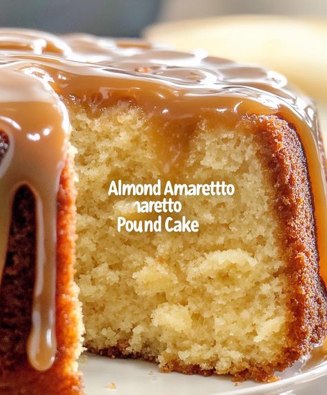 Amaretto Pound Cake, Amaretto Sauce, Amaretto Liquor, Amaretto Cake, Bundt Recipes, Almond Pound Cakes, Torte Cupcake, Almond Cake, Bundt Cakes Recipes