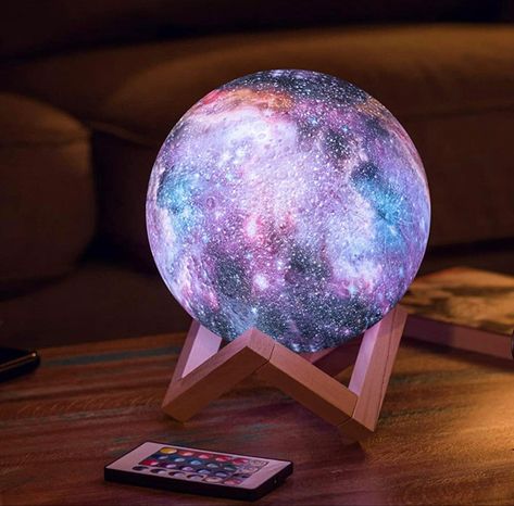 Moon Light Lamp, Galaxy Room, 3d Globe, Lamp 3d, Galaxy Lights, Moon Lamp, Space Gift, Kids Night, Night Light Kids