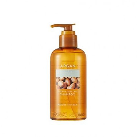 Nature Republic Argan Essential Deep Care Shampoo 300ml (22AD) Extremely Damaged Hair, Argan Shampoo, Argan Oil Shampoo, Lavender Extract, Organic Argan Oil, Hair Pack, Nature Republic, Peppermint Leaves, Evening Primrose Oil