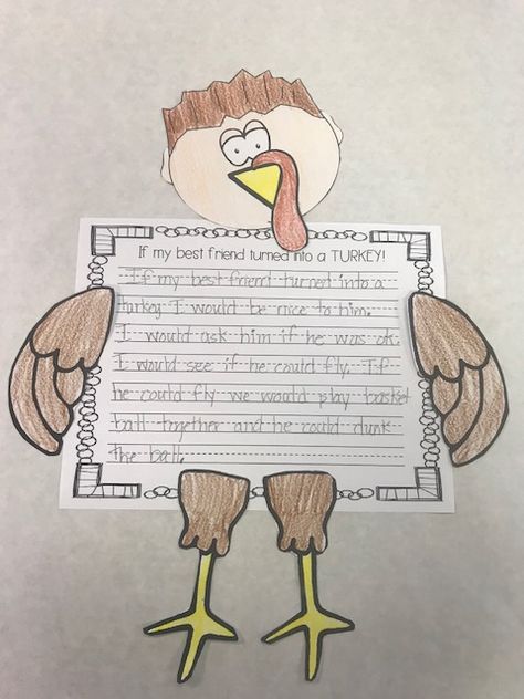 Thanksgiving Writing Activities Grade 3, November Read Alouds, Thankful Writing, Thanksgiving Writing Activity, Turkey Activity, Writing Story, Fun Thanksgiving Crafts, Teaching Kindness, Occupational Therapy Kids