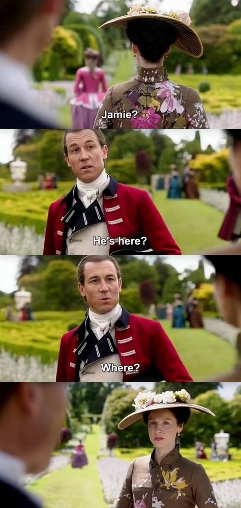 Outlander Season 2, Episode 5: "Jamie? He's here?" - Jack Randall and Claire Jack Randall, Claire Outlander, Outlander Costumes, Outlander Season 2, Jaime Fraser, Lord John, Outlander Book Series, John Gray, Dragonfly In Amber