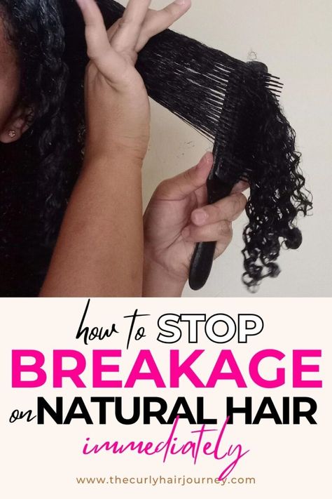 How To Prevent Natural Hair Breakage, The Best Tips & Tricks Anti Breakage Hair Products, What Causes Hair Breakage, Natural Hair Breakage, How To Prevent Hair Breakage, Thicken Hair Naturally, Breakage Hair, Low Porosity Natural Hair, Healthy Hair Routine, Long Hair Care