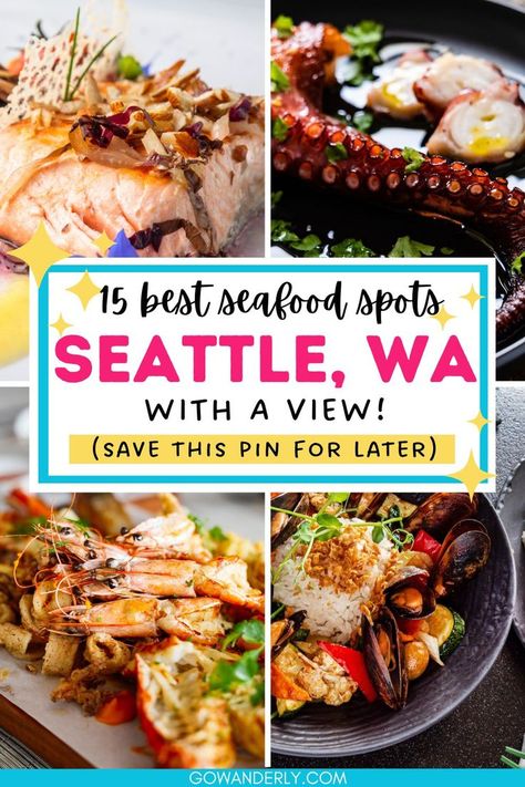 Best Seafood Restaurants in Seattle With a View Seattle Restaurants, Space Needle Seattle, Best Seafood Restaurant, Seafood Restaurants, Restaurant Offers, Puget Sound, Seafood Restaurant, Space Needle, City Skyline