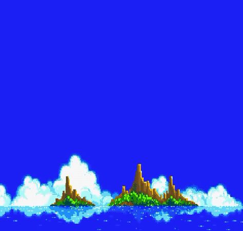 Sonic the Hedgehog 3 (1994) Sonic Scenery, Sonic The Hedgehog 3, Angel Island, How To Draw Sonic, Game Sonic, Sonic Mania, Retro Gaming Art, Pixel Art Tutorial, Glitch Wallpaper