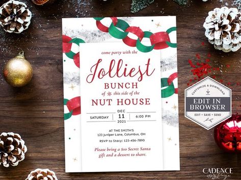 Griswold Invitation, Christmas Vacation Invitation, Jolliest Bunch Invitation, Funny Christmas Party, Adult Christmas Party Printable Invite Christmas Party Adult, Vacation Invitation, 10 Secret Santa Gifts, Holiday Open House Invitations, Christmas Vacation Party, Open House Invitation, Adult Christmas Party, Jolliest Bunch, Christmas Invitation