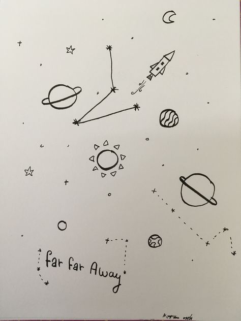 Drawing Ideas Easy Galaxy, Easy Notebook Drawings, Universe Drawing Ideas Stars, Draw Galaxy Easy, Galaxy Drawings Easy, Universe Sketch Drawings, Easy Universe Drawing, Small Pen Drawings Simple, Galaxy Easy Drawing