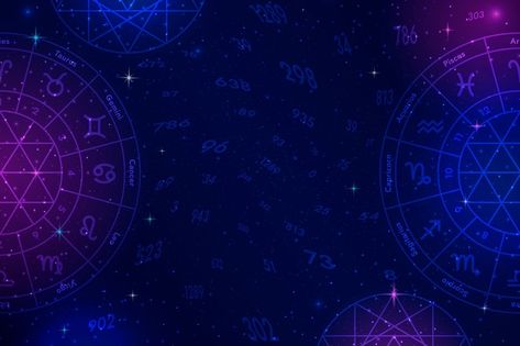 Free vector gradient numerology backgrou... | Free Vector #Freepik #freevector #numerology #mix #illustration-background #abstract-illustration Celestial Tapestry, Background Ppt, Planets And Stars, Vector Gradient, Personal Progress, Astrology Predictions, Break Bad Habits, Lunar Cycle, Have Faith In Yourself