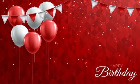 Birthday background with colorful balloo... | Free Vector #Freepik #freevector #background Birthday Invitation Background, Cartoon Wedding Invitations, Happy Birthday Invitation Card, Autumn Confetti, Birthday Background Design, Confetti Cards, Confetti Background, Birthday Flags, Birthday Wishes Flowers