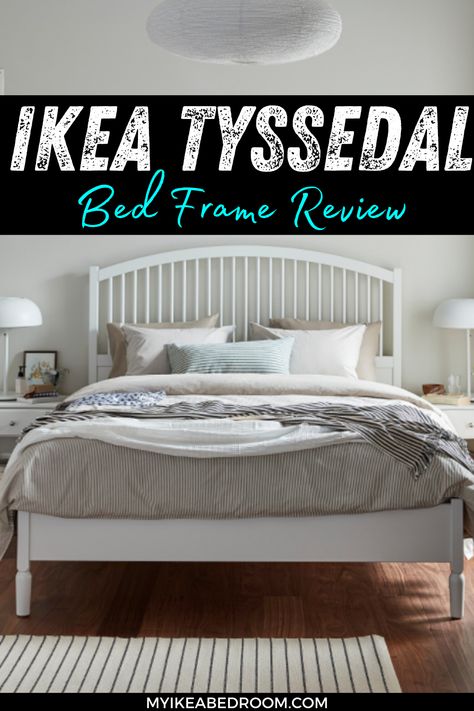 IKEA Tyssedal Bed Frame Review: The whole IKEA Tyssedal series is a high quality one that will turn your room into a designer’s dream. To achieve that effect, it is important to complete the furnishing process with products from the Tyssedal line only. Ikea Tyssedal Bed, Ikea Tyssedal, Ikea Bed Frames, Ikea Products, Ikea Store, Ikea Bed, Coastal Bedroom, Interior Renovation, Bed Slats