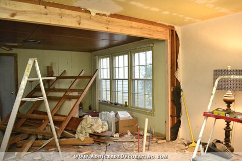 The Victory Is Mine!! (Load-Bearing Wall Removed, Load-Bearing Header Installed) Load Bearing Wall Ideas, Wall Removal, Load Bearing Wall, Chicken House, House Things, Living Room Remodel, Room Remodeling, Home Repairs, Remodel Bedroom