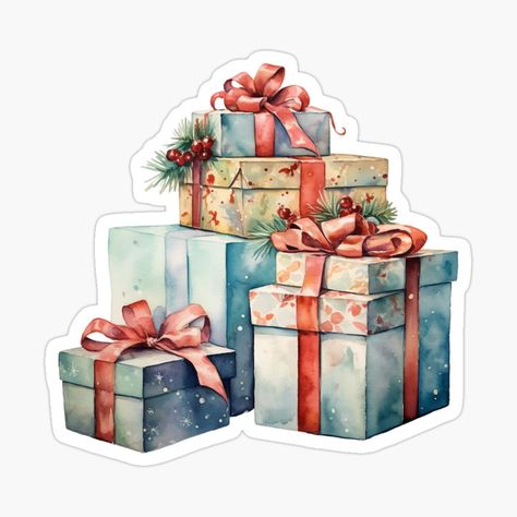 Get my art printed on awesome products. Support me at Redbubble #RBandME: https://www.redbubble.com/i/sticker/Christmas-Time-Santa-Gifts-by-My-Magic-World/154531617.EJUG5?asc=u Christmas Decor Sticker, Vintage Christmas Stickers, Cute Christmas Stickers Printable, Christmas Sticker Ideas, Christmas Stickers Aesthetic, Cute Christmas Stickers, Christmas Stickers Printable, Stickers For Christmas, Christmas Gift Stickers