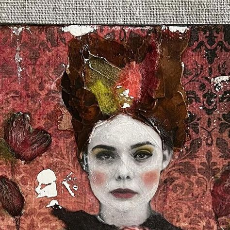 Kate Morgan on Instagram: "#6 of The Starlet series *sold 🌟 #mixedmediaart #artistsoninstagram #modernart #collage #create #beauty #floral #ink #ellefanning #texturedart #fluidart #portrait #arttherapy #canvas #katemorganart #katemorganarts" Kate Morgan, Elle Fanning, Fluid Art, Art Therapy, Texture Art, Mixed Media Art, Mood Board, Modern Art, Collage