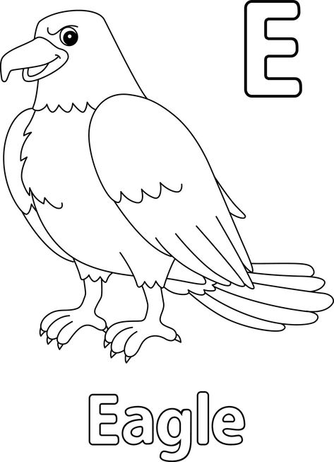 Eagle Coloring Pages Free Printable, E Is For Eagle, Draw Eagle, Eagle Coloring Pages, Eagle Clipart, Eagle Craft, Eagle Mask, Eagle Drawing, Eagle Art