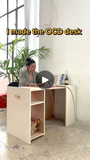 15K views · 2K reactions | I made the OCD desk! 
Every time you finish working simply hide pc, chargers, notebooks and whatever it is you have outside in the internal compartments.
Close away the desk, and everything will be neat, tidy and OCD proof 😉

#ocd #ocddesk #diy #diydesk #officedeak #expandablefurniture | DIY furniture & Apartments | Yamê · Bécane - A COLORS SHOW Colors Show, The Desk, Apartment Furniture, Diy Desk, Small Decor, Color Show, Diy Furniture, Desk, Furniture