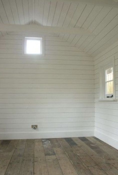 Shiplap Cabin, Cabins Interiors, Dark Ceilings, Studio Entrance, Bush Cabin, Shed Office, Ship Lap, Studio Shed, Plank Ceiling