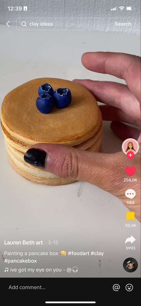 Clay Pancakes, Pancake Box, How To Make Pancakes, Food Art, Pancakes