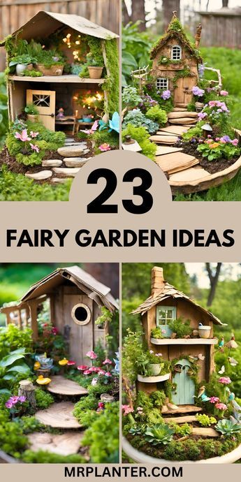 ♻️ Go green with these 23 Fairy Garden Ideas using recycled items! Eco-friendly and enchanting. Click the image to know more. Follow us for more sustainable gardening tips. #recycledfairygarden #ecogarden #sustainablegardening Fairy Garden Houses Homemade, Backyard Fairy Garden, Fairy Garden Ideas Enchanted Forest, Enchanting Backyard, Fairy Garden Box, Fairy Garden Design Ideas, Kids Fairy Garden, Indoor Fairy Gardens, Fairy Things